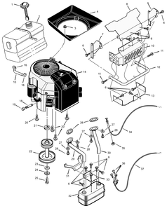 Part Location Diagram of 1001040 Murray Plenum, Air Intake